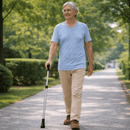 Bengala de Alumínio Regulável com Base Estável | Loja Pronto Idoso