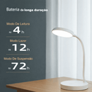 Luminária LED de Mesa Recarregável com Ajuste de Intensidade | Loja Pronto Idoso