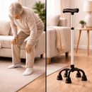 Bengala 4 pontas com mais estabilidade e segurança | Loja Pronto Idoso