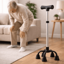 Bengala 4 pontas com mais estabilidade e segurança | Loja Pronto Idoso