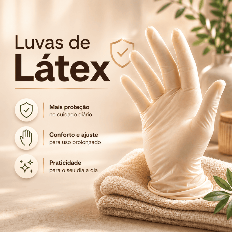 Luvas de Látex Descartáveis com Pó | Loja Pronto Idoso