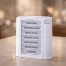 Organizador de Remédios Semanal 28 Compartimentos - Porta Comprimidos Diário | Loja Pronto Idoso