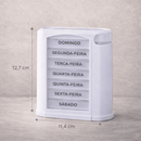 Organizador de Remédios Semanal 28 Compartimentos - Porta Comprimidos Diário | Loja Pronto Idoso