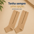Meia de Compressão com Zíper - Fácil de Vestir | Loja Pronto Idoso