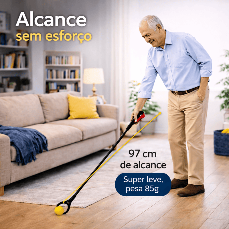 Pegador de Objetos Longo 97cm – Fácil, Seguro e Prático | Loja Pronto Idoso